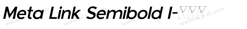 Meta Link Semibold I字体转换